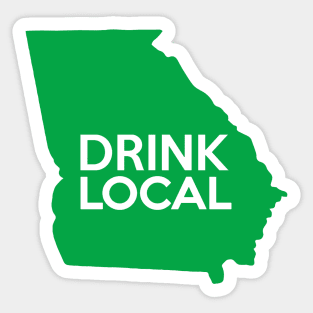 Georgia Drink Local GA Green Sticker